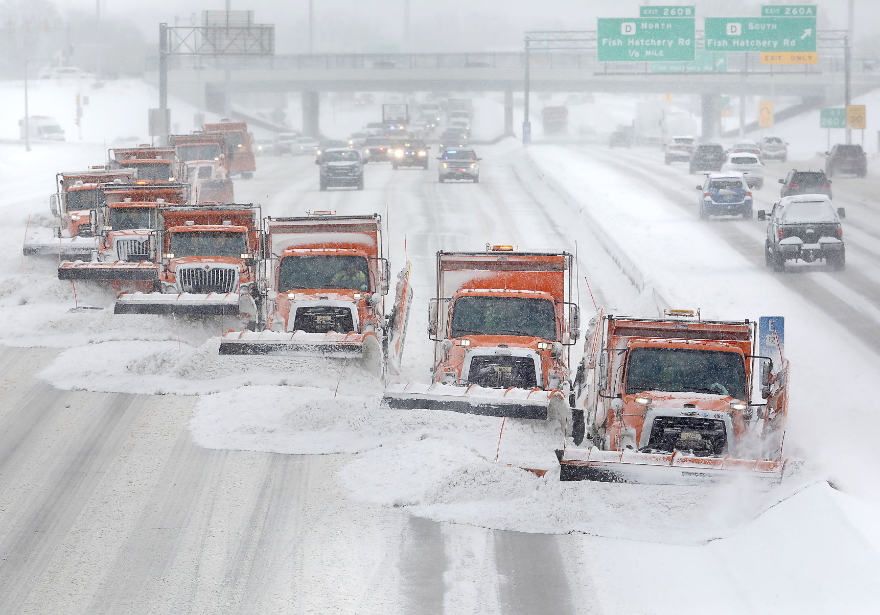Winter storm hits Madison area